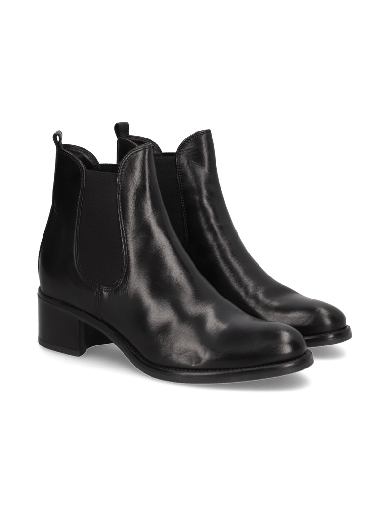 Pat-Calvin-Glattleder-Stiefelette-schwarz