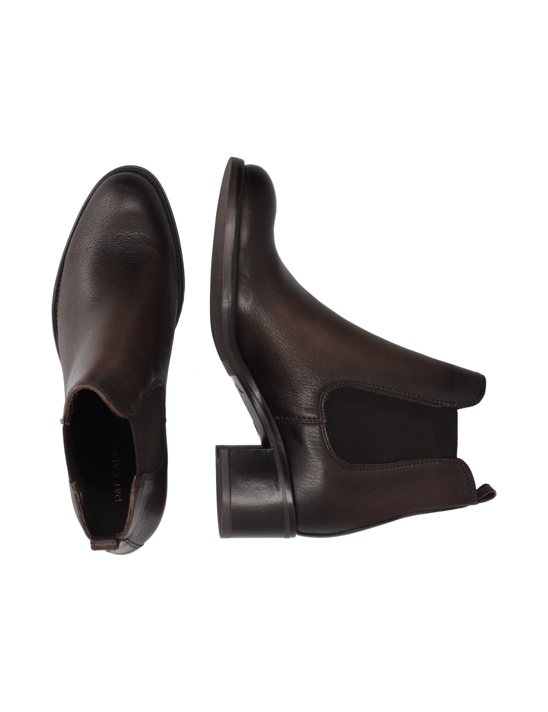 Pat-Calvin-Glattleder-Stiefelette-schwarz