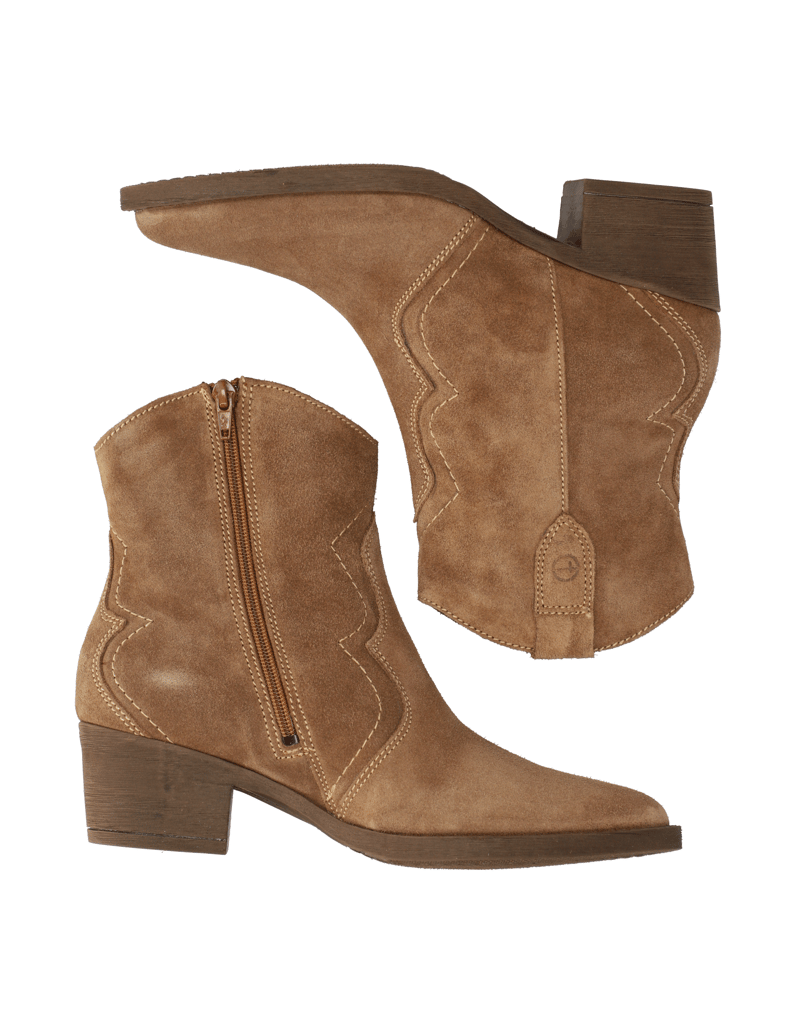 TAMARIS-semiš-usnje-elegantni-gležnjarji-črna