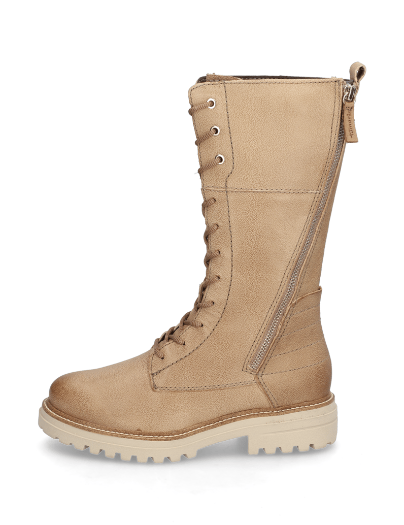 TAMARIS-nubuk-čižmy-béžová