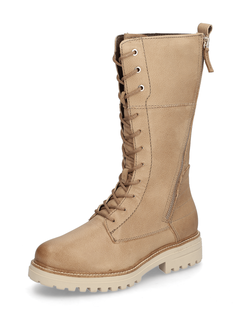 TAMARIS-nubuk-čižmy-béžová