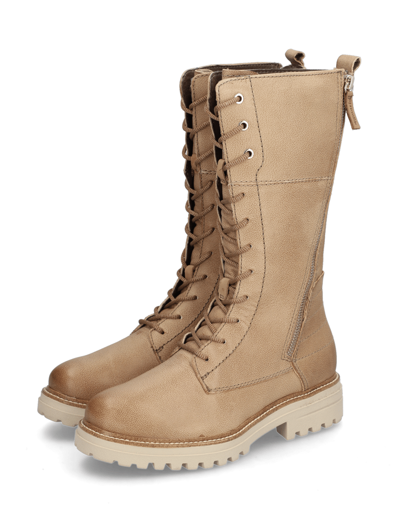 TAMARIS-nubuk-čižmy-béžová