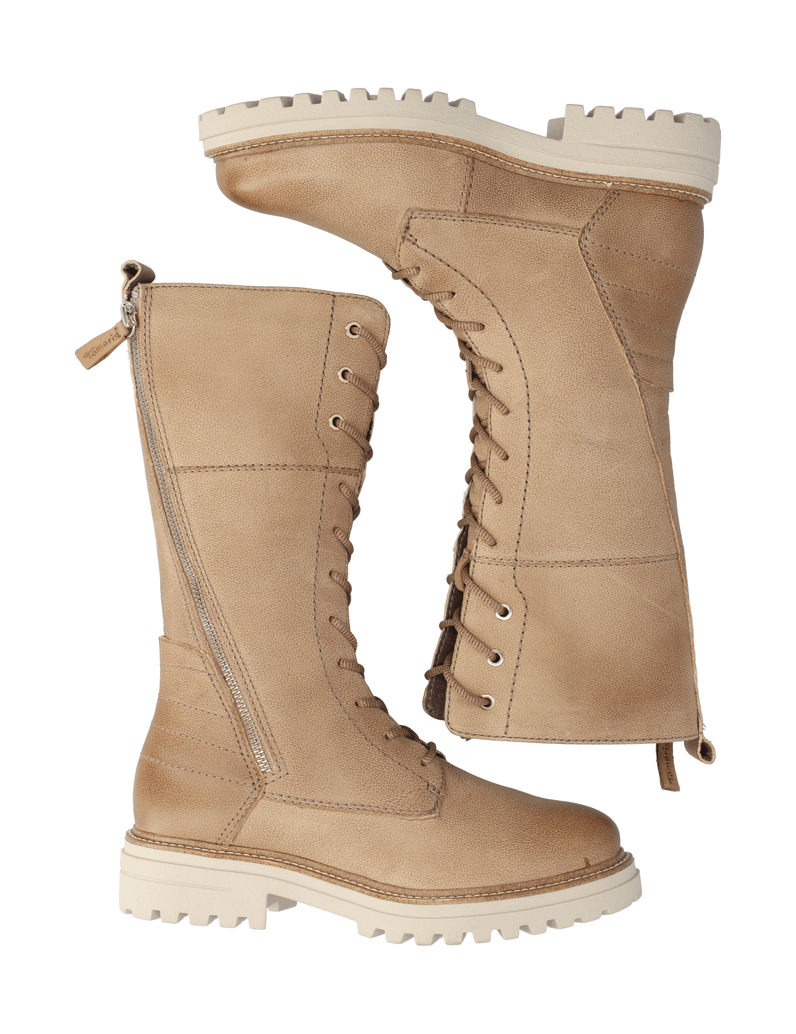 TAMARIS-nubuk-čižmy-béžová