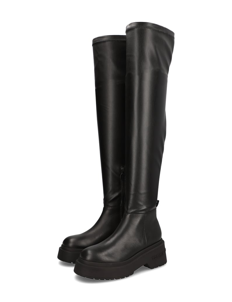 Tommy-Jeans-TJW-OVER-THE-KNEE-BOOTS-čierna