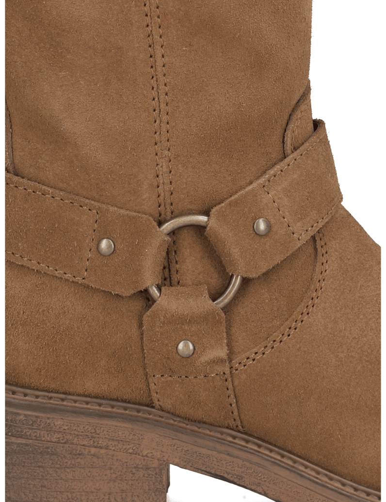 TAMARIS-Veloursleder-Stiefel-braun