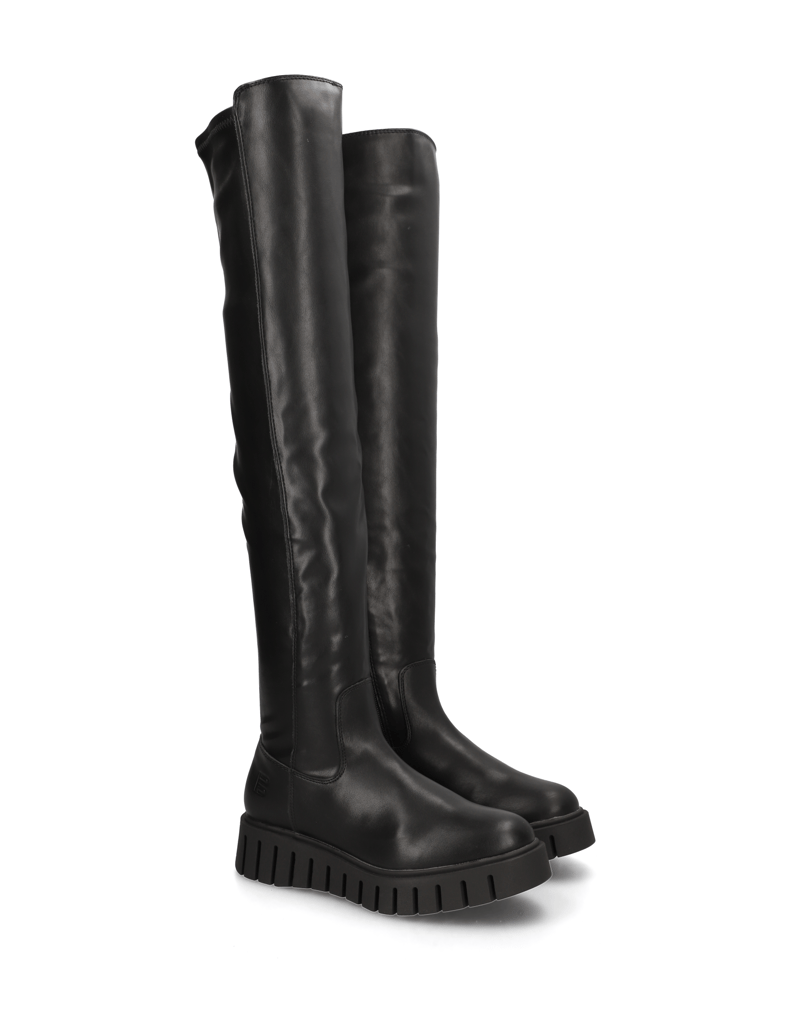 TT.-BAGATT-imitácia-kože-čižmy-nad-kolená-čierna