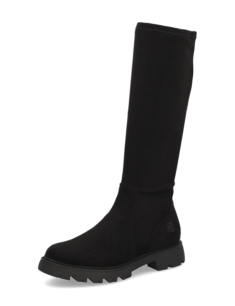 TT.-BAGATT-imitácia-velúru-kozačky-černá