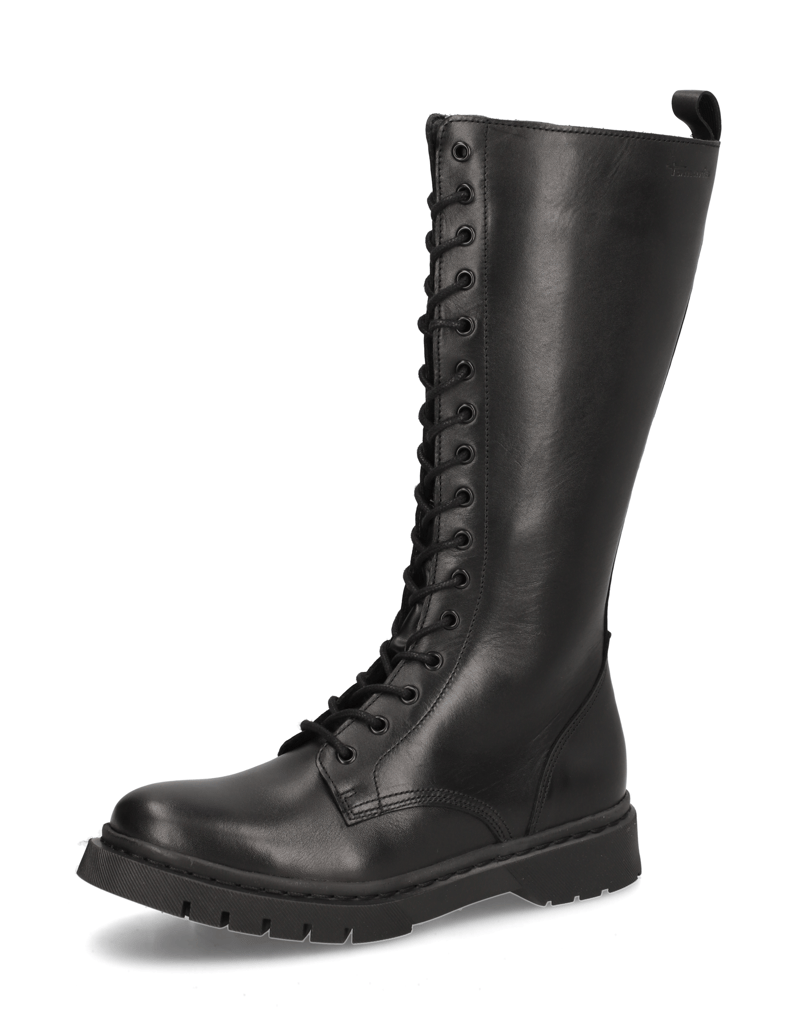 TAMARIS-hladká-kůže-kozačky-černá