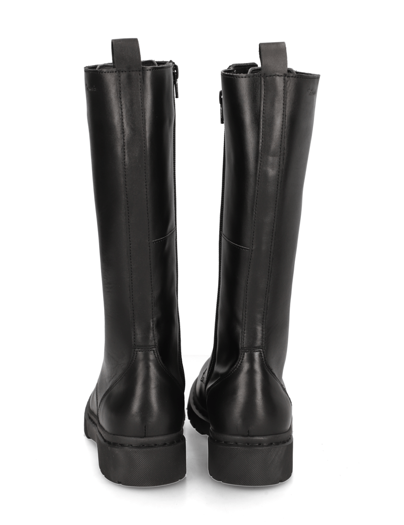 TAMARIS-hladká-kůže-kozačky-černá