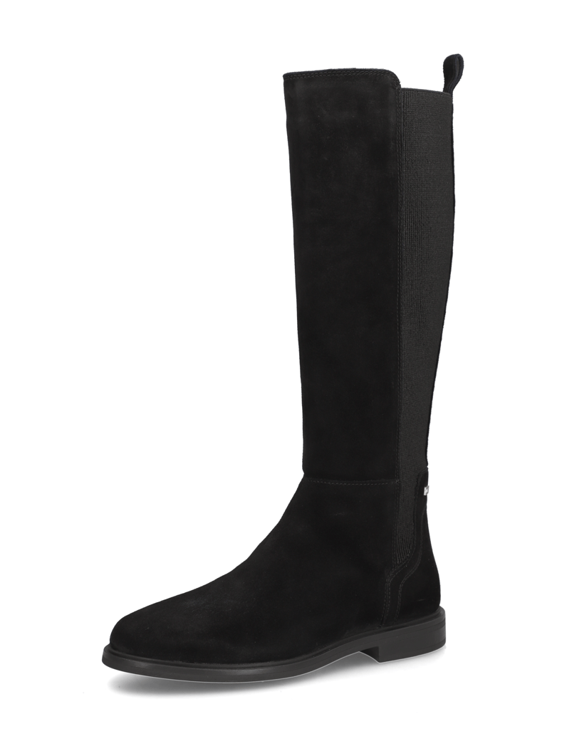 Tommy-Hilfiger-FLAG-SUEDE-LONG-BOOT-čierna