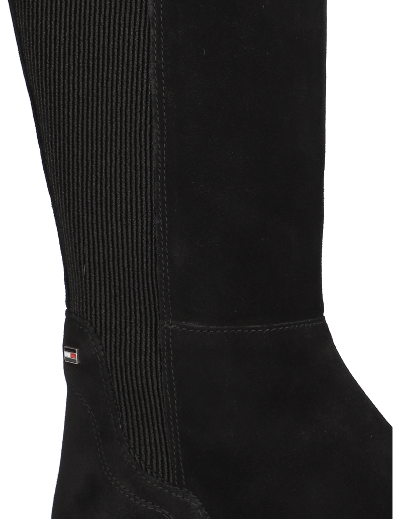 Tommy-Hilfiger-FLAG-SUEDE-LONG-BOOT-čierna
