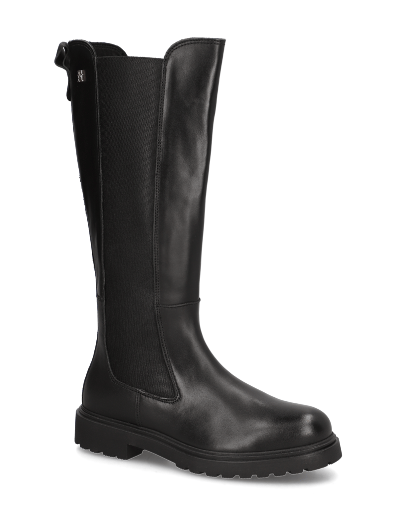 Tommy-Hilfiger-TH-LTHR-CLEATED-LONG-BOOT-schwarz