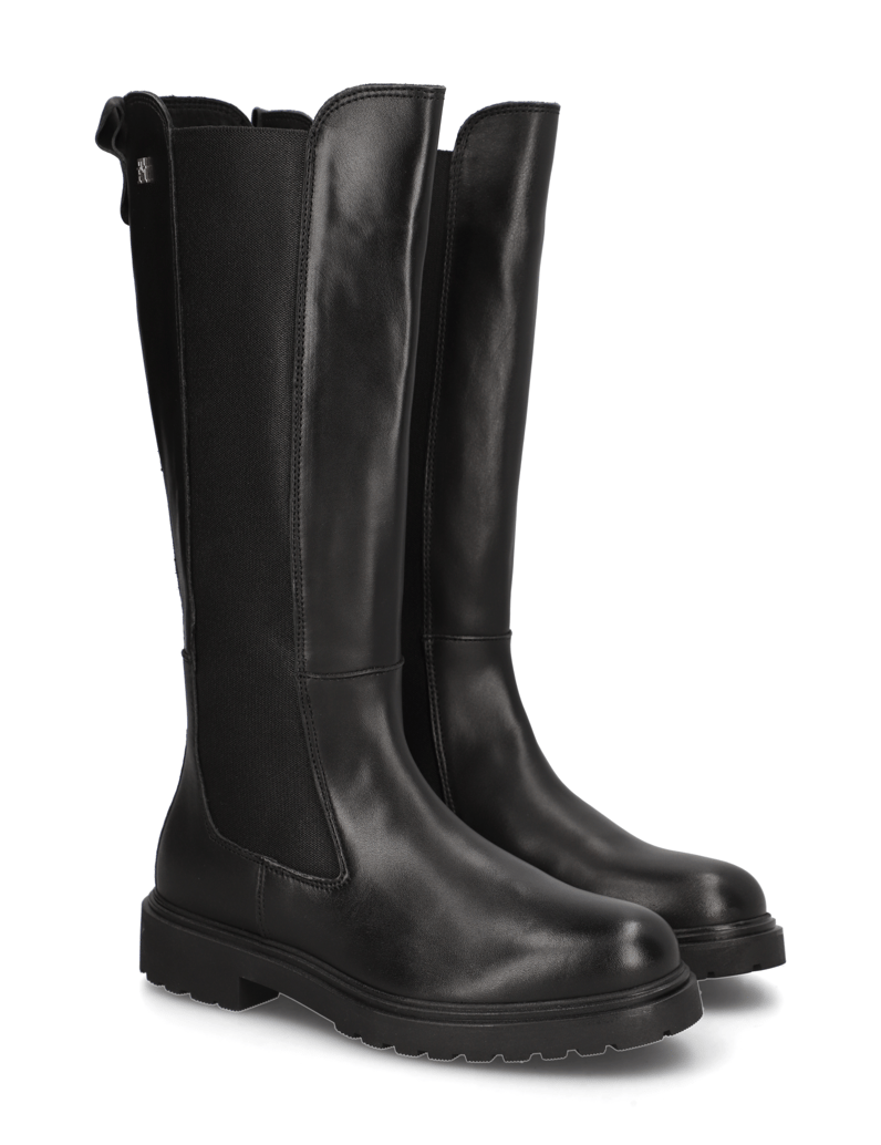 Tommy-Hilfiger-TH-LTHR-CLEATED-LONG-BOOT-schwarz