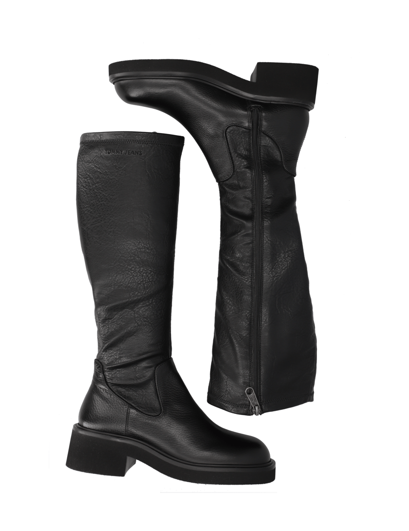 Tommy-Jeans-TJW-STRETCHY-LONG-BOOT-schwarz