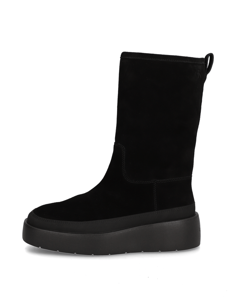 CALVIN-KLEIN-JEANS-FLATFORM-MID-BOOT-SUEDE-WL-černá
