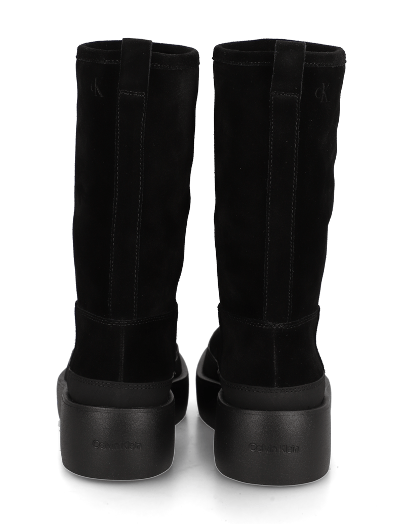 CALVIN-KLEIN-JEANS-FLATFORM-MID-BOOT-SUEDE-WL-černá