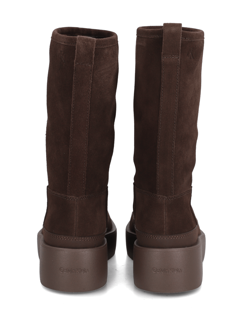 CALVIN-KLEIN-JEANS-FLATFORM-MID-BOOT-SUEDE-WL-čierna