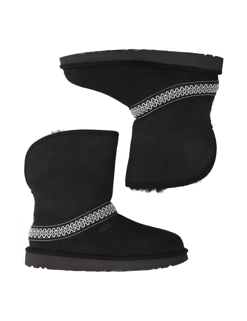 UGG-CLASSIC-SHORT-CRESENT-schwarz