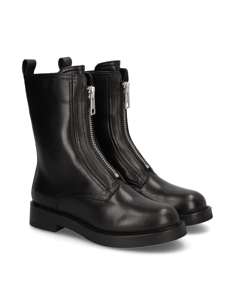 NEWD.Tamaris-Glattleder-Boot-schwarz