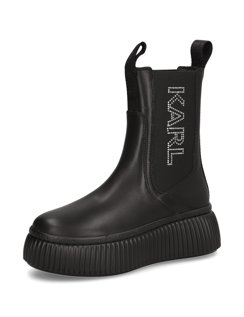 KARL-LAGERFELD-KREEPER-LO-Long-Gore-Strass-schwarz