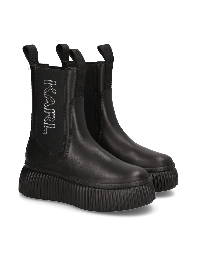 KARL-LAGERFELD-KREEPER-LO-Long-Gore-Strass-schwarz