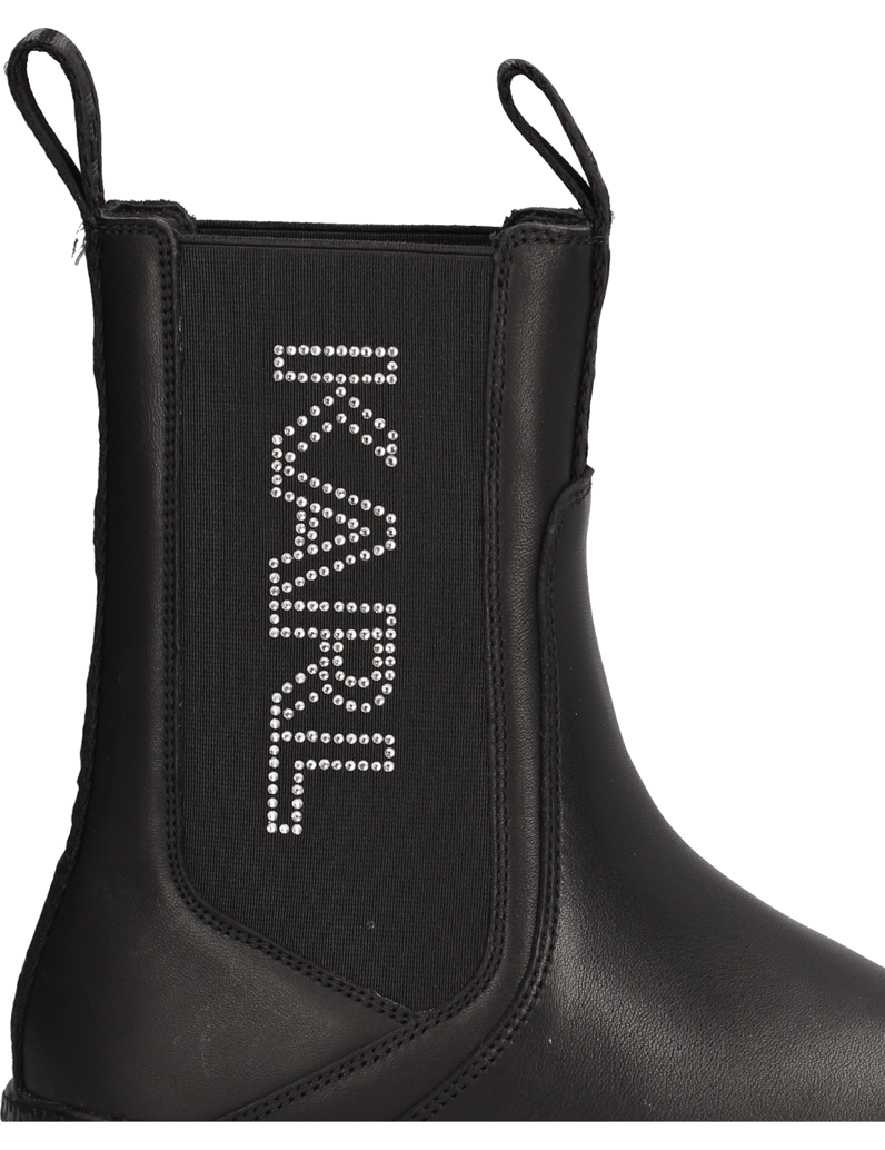 KARL-LAGERFELD-KREEPER-LO-Long-Gore-Strass-schwarz