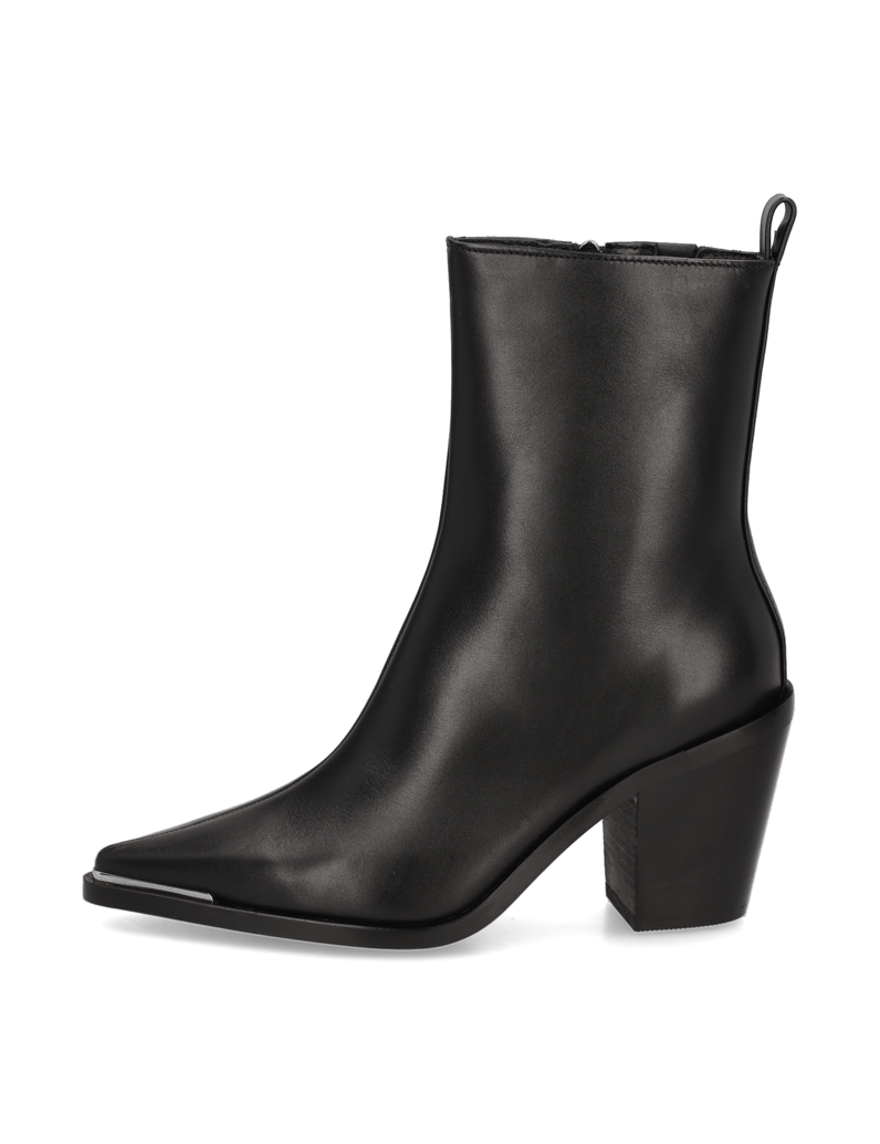 NEWD.Tamaris-Glattleder-Stiefelette-schwarz