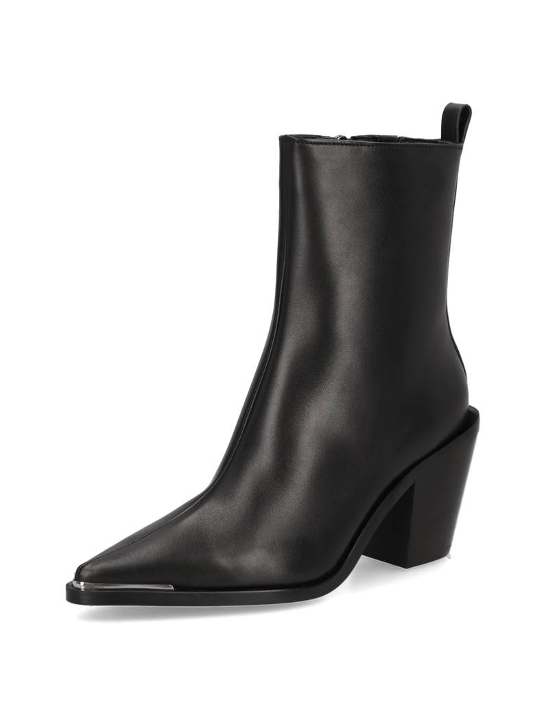 NEWD.Tamaris-Glattleder-Stiefelette-schwarz