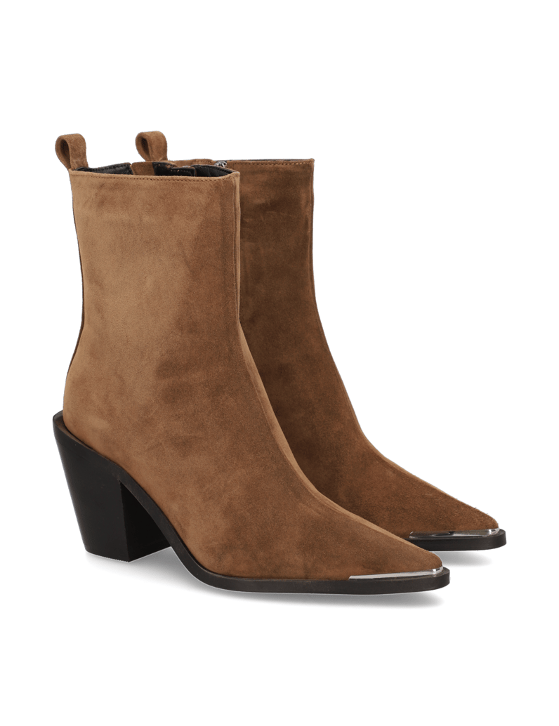 NEWD.Tamaris-Veloursleder-Stiefelette-schwarz