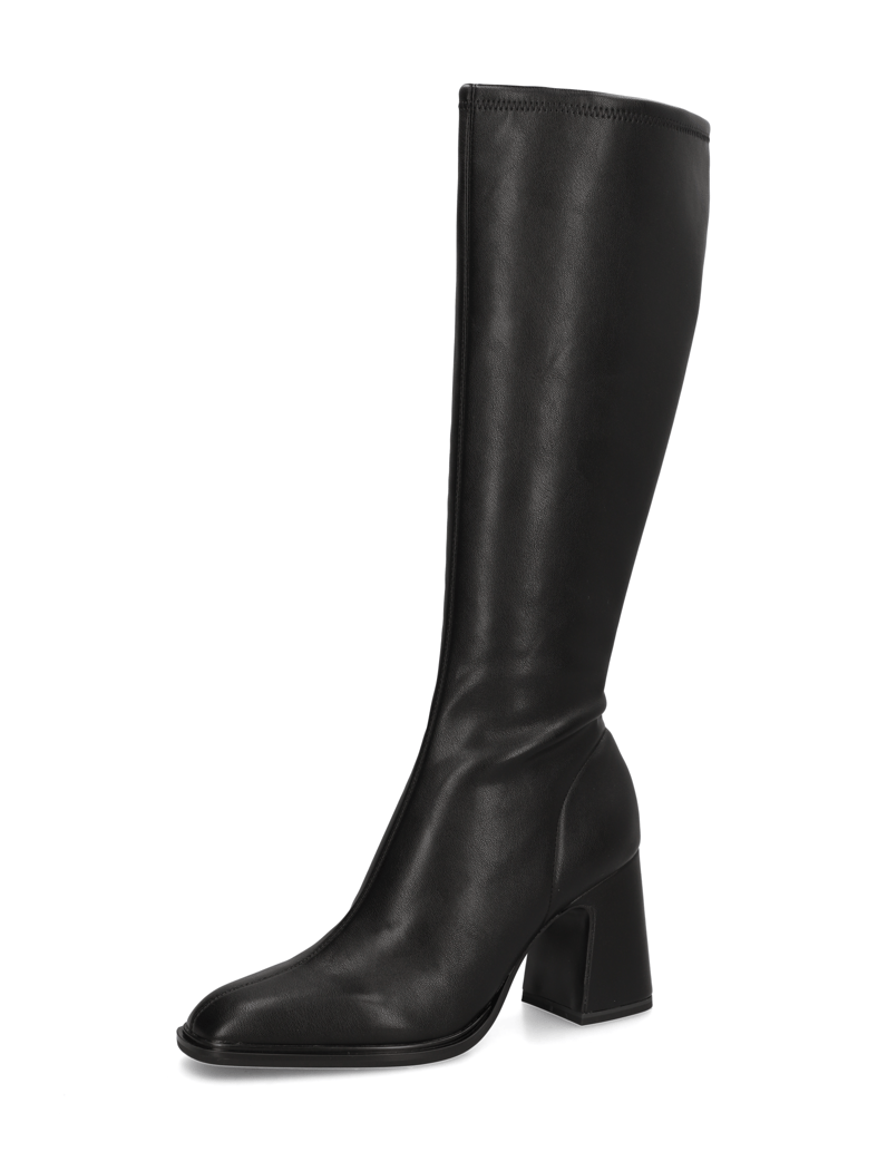 NEWD.Tamaris-Lederimitat-Stiefel-schwarz