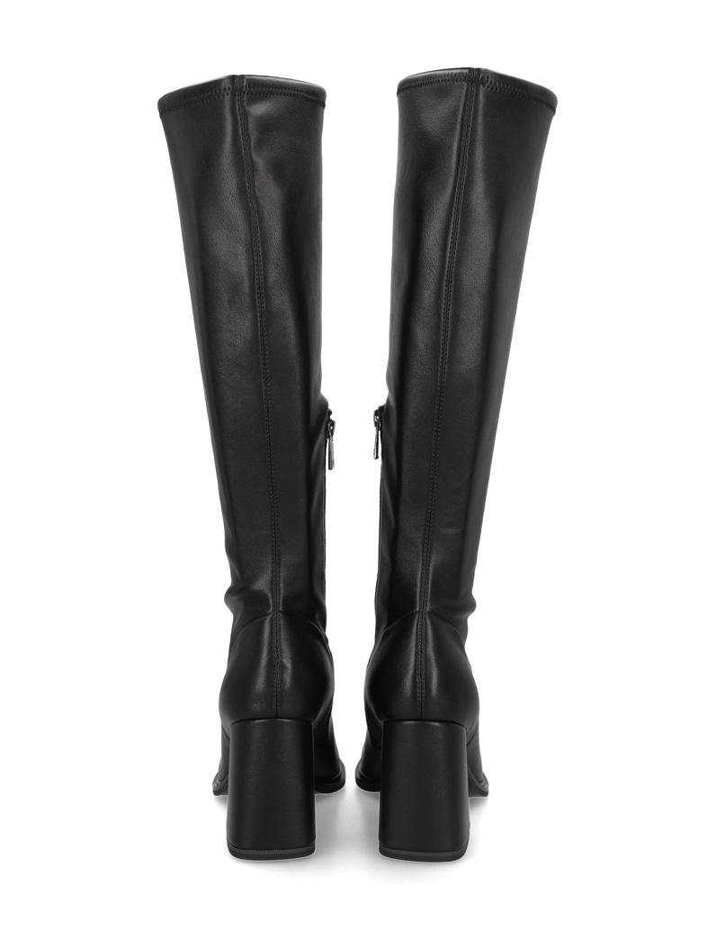 NEWD.Tamaris-Lederimitat-Stiefel-schwarz
