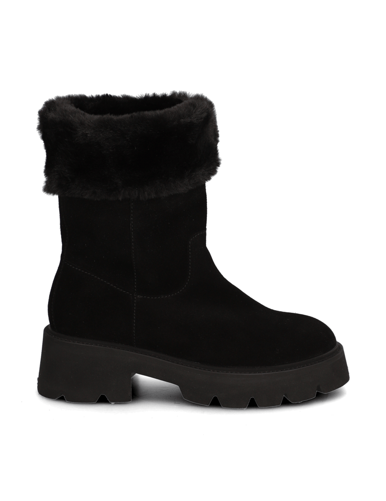 Kate-Gray-Veloursleder-Boot-černá