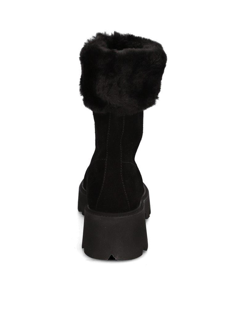 Kate-Gray-Veloursleder-Boot-černá