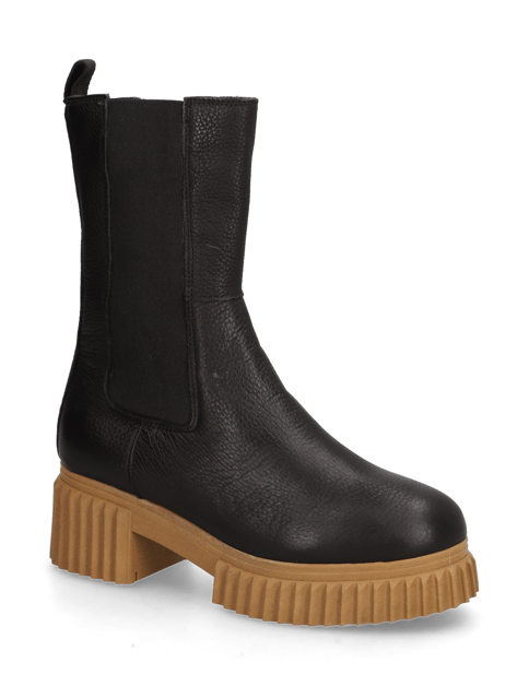 

Glattleder Chelsea Boot, Černá