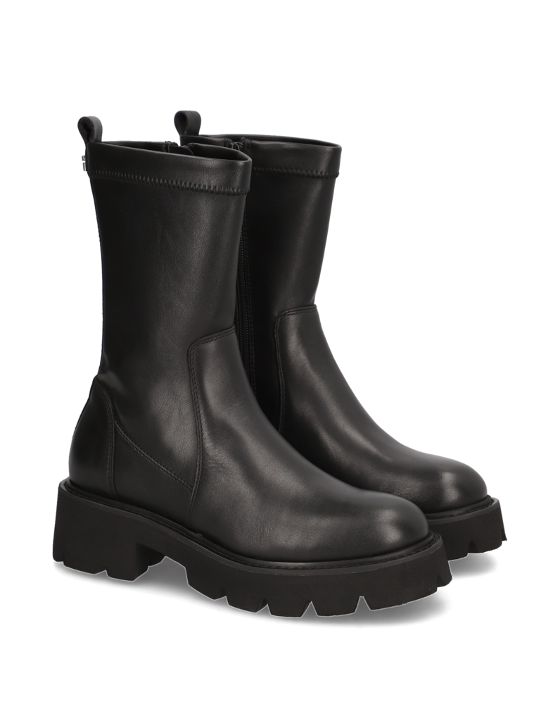 Kate-Gray-Lederkombination-Boot-schwarz