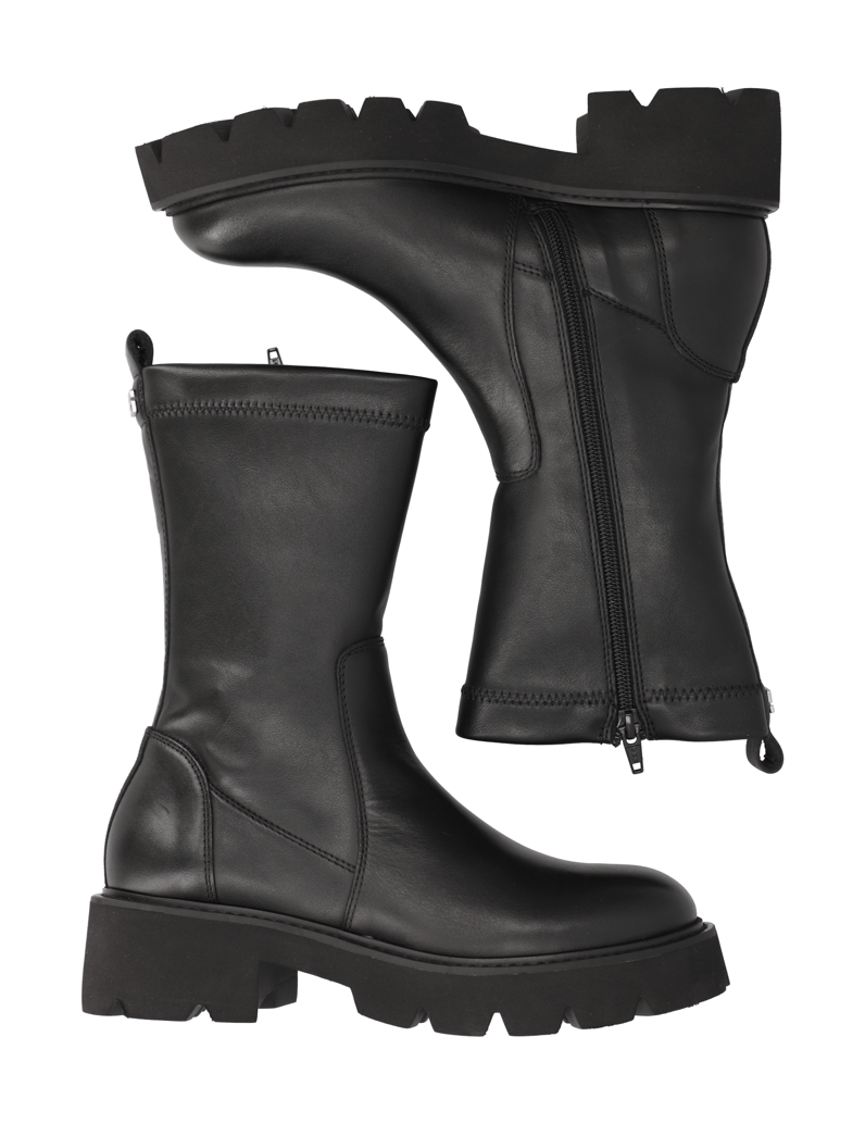 Kate-Gray-Lederkombination-Boot-schwarz