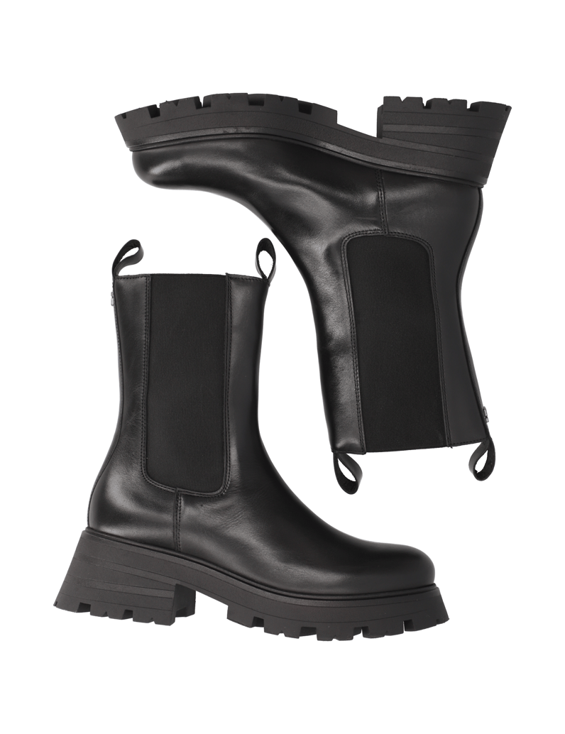 Kate-Gray-Glattleder-Chelsea-Boot-schwarz