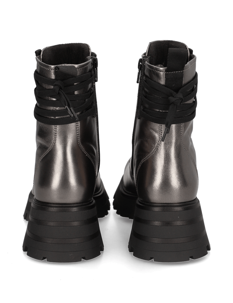 Kate-Gray-gladko-usnje-gležnjarji-na-vezalke-črna