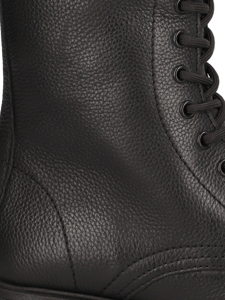 Kate-Gray-Glattleder-Schnürboot-schwarz