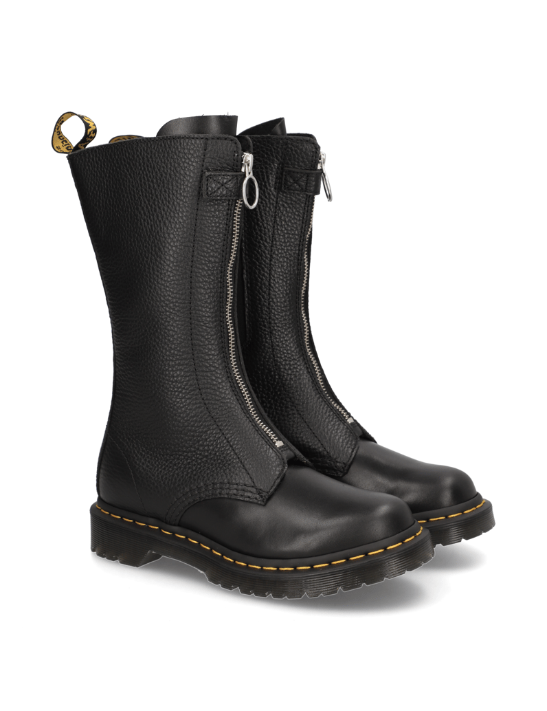 Dr.Martens-1B99-Frnt-Zip-schwarz