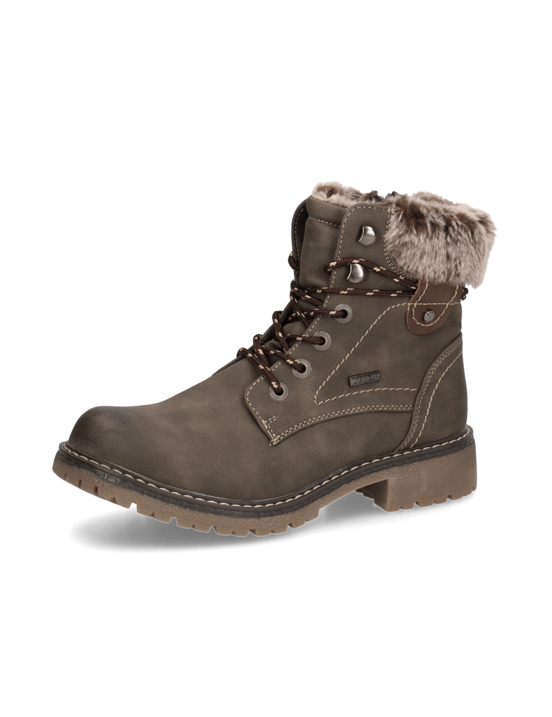 OMG!-Lederimitat-Schnürboot-grau