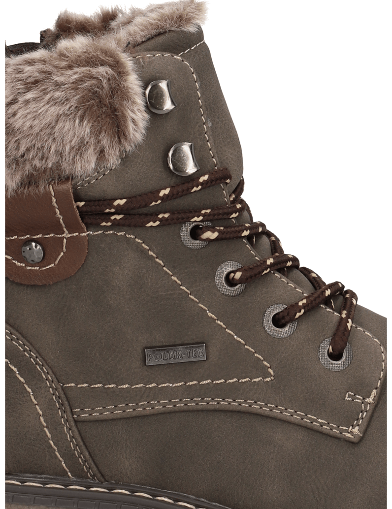 OMG!-Lederimitat-Schnürboot-grau