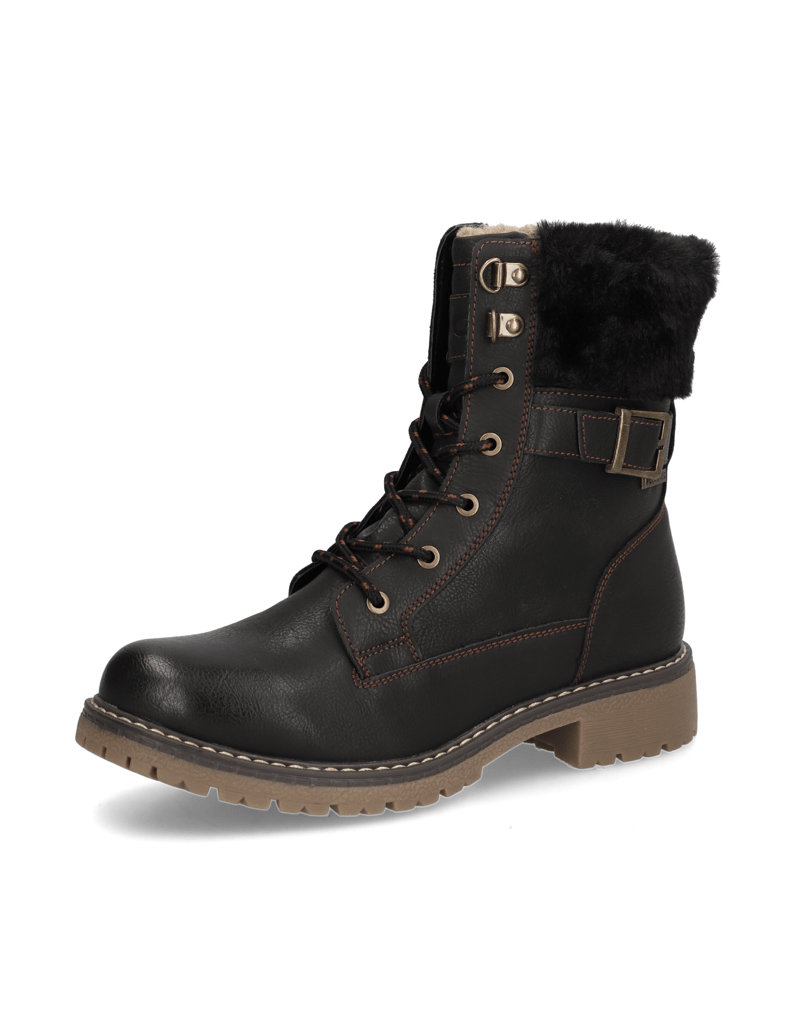 OMG!-imitácia-kože-snurovacia-obuv-čierna