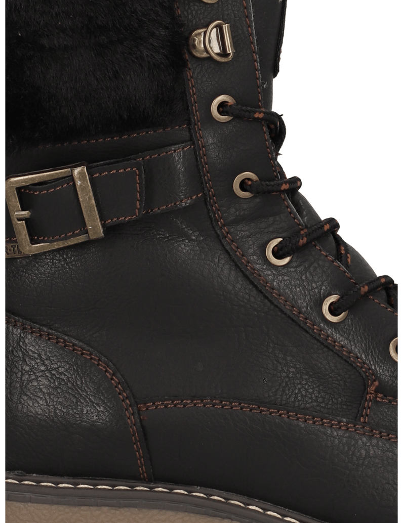 OMG!-imitácia-kože-snurovacia-obuv-čierna