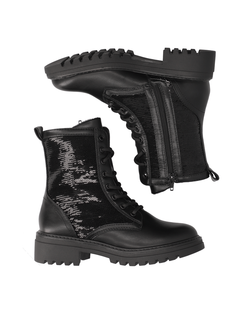 OMG!-imitácia-kože-snurovacia-obuv-čierna