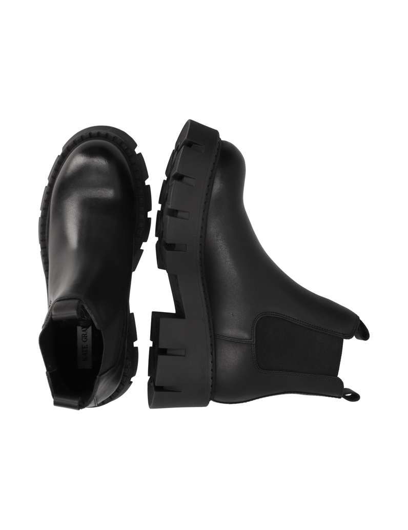 Kate-Gray-Glattleder-Chelsea-Boot-schwarz