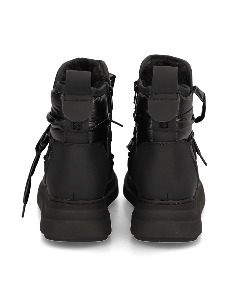 Kate-Gray-imitacija-usnja-škornji-za-sneg-črna