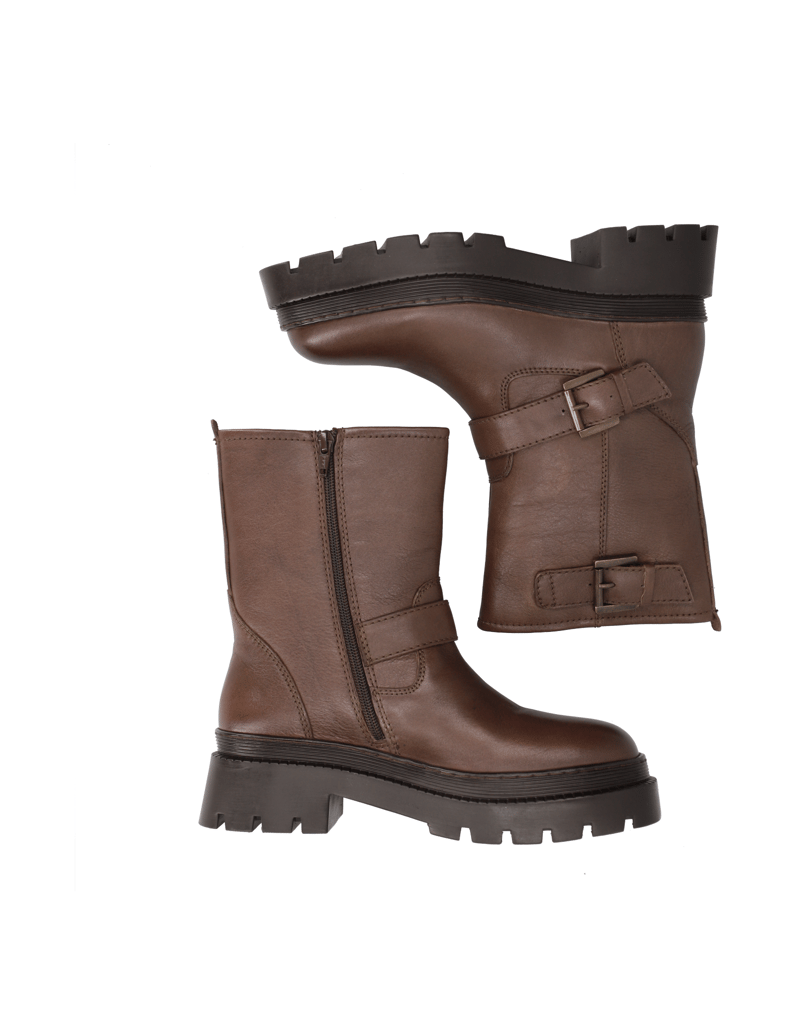 Kate-Gray-Glattleder-Boot-braun