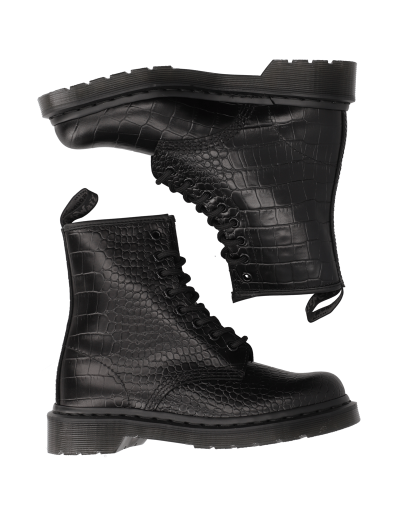 Dr.Martens-Croco-Boot-schwarz