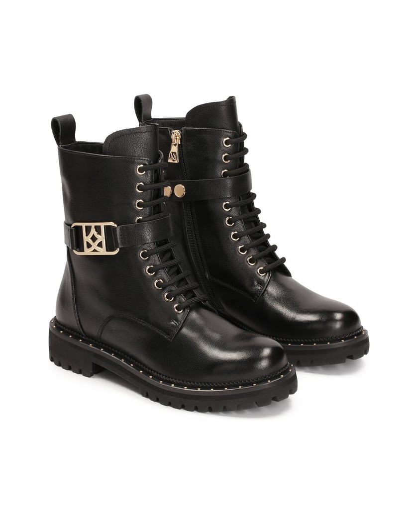 Kazar-Klassische-Stiefel-mit-abnehmbarem-Rieme-schwarz